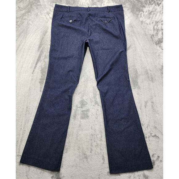 Lane Bryant Pants Womens 18 LONG Blue Mid Rise Boot Cut Stretch Office Preppy - Picture 3 of 12